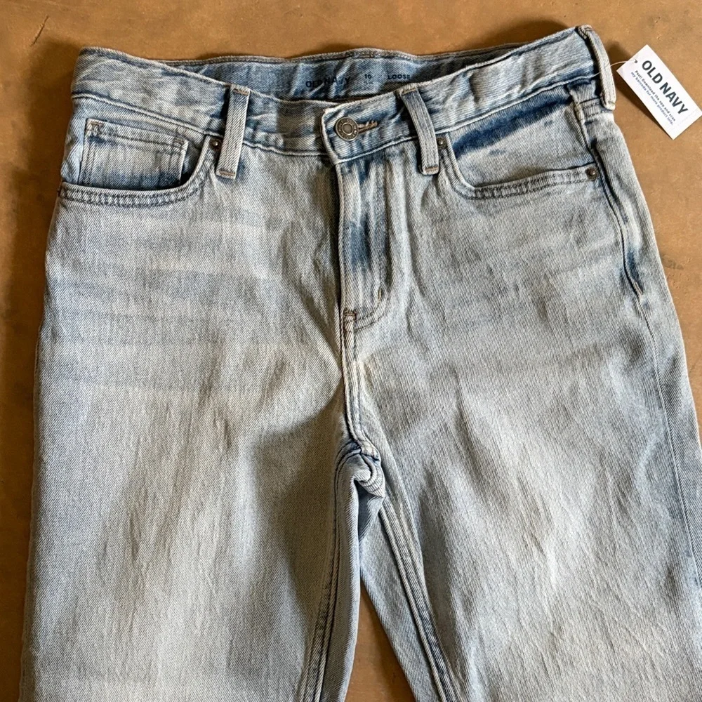 NWT Old Navy Girls Plus Loose Fit Blue Jeans